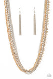 Free to CHAINge My Mind - Multi Necklace - Paparazzi Accessories Necklace Bedazzle Me Pretty Mobile Fashion Boutique