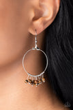 Free Your Soul - Brown Earrings - Paparazzi Accessories Earrings Bedazzle Me Pretty Mobile Fashion Boutique