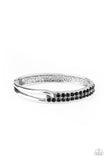 Freeze! - Black Bracelet - Paparazzi Accessories Bracelet Bedazzle Me Pretty Mobile Fashion Boutique