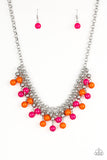 Friday Night Fringe - Multi Necklace - Paparazzi Accessories Necklace Bedazzle Me Pretty Mobile Fashion Boutique