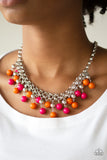 Friday Night Fringe - Multi Necklace - Paparazzi Accessories Necklace Bedazzle Me Pretty Mobile Fashion Boutique