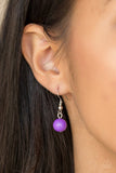 Friday Night Fringe - Purple Necklace - Paparazzi Accessories Necklace Bedazzle Me Pretty Mobile Fashion Boutique