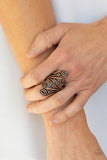 FRILL In The Blank - Copper Ring - Paparazzi Accessories Ring Bedazzle Me Pretty Mobile Fashion Boutique