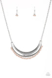Fringe Out - Brown Necklace - Paparazzi Accessories Necklace Bedazzle Me Pretty Mobile Fashion Boutique