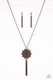 From Sunup To Sundown - Copper Necklace - Paparazzi Accessories Necklace Bedazzle Me Pretty Mobile Fashion Boutique