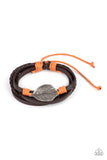 FROND and Center - Orange Bracelet - Paparazzi Accessories Bracelet Bedazzle Me Pretty Mobile Fashion Boutique