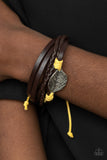 FROND and Center - Yellow Bracelet - Paparazzi Accessories Bracelet Bedazzle Me Pretty Mobile Fashion Boutique