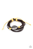 FROND and Center - Yellow Bracelet - Paparazzi Accessories Bracelet Bedazzle Me Pretty Mobile Fashion Boutique