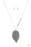 Frond Fantasy - Brown Necklace - Paparazzi Accessories Necklace Bedazzle Me Pretty Mobile Fashion Boutique