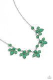 FROND-Runner Fashion - Green Necklace - Paparazzi Accessories Necklace Bedazzle Me Pretty Mobile Fashion Boutique