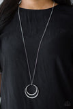 Front and EPICENTER - White Necklace - Paparazzi Accessories Necklace Bedazzle Me Pretty Mobile Fashion Boutique
