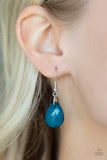 Front Row Flamboyance - Blue Necklace - Paparazzi Accessories Necklace Bedazzle Me Pretty Mobile Fashion Boutique