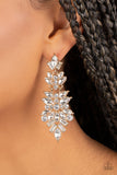 Frozen Fairytale - Gold Post Earrings - Paparazzi Accessories Post Earrings Bedazzle Me Pretty Mobile Fashion Boutique