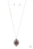 Frozen Gardens - Purple Necklace - Paparazzi Accessories Necklace Bedazzle Me Pretty Mobile Fashion Boutique