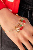 Fruit Freestyle - Gold Bracelet - Paparazzi Accessories Bracelet Bedazzle Me Pretty Mobile Fashion Boutique