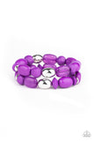 Fruity Flavor - Purple Bracelet - Paparazzi Accessories Bracelet Bedazzle Me Pretty Mobile Fashion Boutique