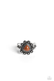 Fruity Frou-Frou - Brown Ring - Paparazzi Accessories Ring Bedazzle Me Pretty Mobile Fashion Boutique