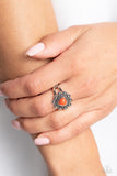 Fruity Frou-Frou - Orange Ring - Paparazzi Accessories Ring Bedazzle Me Pretty Mobile Fashion Boutique