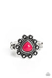 Fruity Frou-Frou - Pink Ring - Paparazzi Accessories Ring Bedazzle Me Pretty Mobile Fashion Boutique