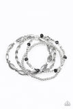 Full Of WANDER - black Bracelet - Paparazzi Accessories Bracelet Bedazzle Me Pretty Mobile Fashion Boutique