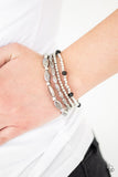 Full Of WANDER - black Bracelet - Paparazzi Accessories Bracelet Bedazzle Me Pretty Mobile Fashion Boutique