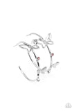 Full Out Flutter - Pink Earrings - Paparazzi Accessories Earrings FS-Bedazzle Me Pretty Mobile Fashion Boutique