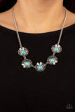 Fully Solar-Powered - Blue Necklace - Paparazzi Accessories Necklace Bedazzle Me Pretty Mobile Fashion Boutique