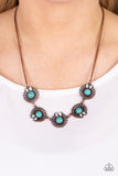 Fully Solar-Powered - Copper Necklace - Paparazzi Accessories Necklace Bedazzle Me Pretty Mobile Fashion Boutique