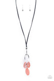 Fundamentally Flirtatious - Orange Necklace - Paparazzi Accessories Necklace Bedazzle Me Pretty Mobile Fashion Boutique