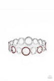 Future, Past, and POLISHED - Red Bracelet - Paparazzi Accessories Bracelet Bedazzle Me Pretty Mobile Fashion Boutique