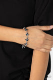 Gala Garland - Blue Bracelet - Paparazzi Accessories Bracelet Bedazzle Me Pretty Mobile Fashion Boutique