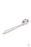 Gala Glitz - Purple Hair Clip - Paparazzi Accessories Hair Clip Bedazzle Me Pretty Mobile Fashion Boutique