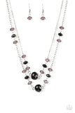 Gala Glow - Black Necklace - Paparazzi Accessories Necklace Bedazzle Me Pretty Mobile Fashion Boutique
