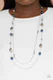 Gala Goals - Blue Necklace - Paparazzi Accessories Necklace Bedazzle Me Pretty Mobile Fashion Boutique