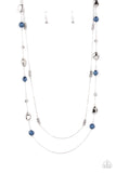 Gala Goals - Blue Necklace - Paparazzi Accessories Necklace Bedazzle Me Pretty Mobile Fashion Boutique
