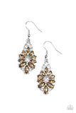 Gala Goddess - Brown Earrings - Paparazzi Accessories Earrings Bedazzle Me Pretty Mobile Fashion Boutique