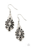 Gala Goddess - Silver Earrings - Paparazzi Accessories Earrings Bedazzle Me Pretty Mobile Fashion Boutique