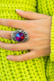 Galactic Garden - Pink Ring - Paparazzi Accessories Ring Bedazzle Me Pretty Mobile Fashion Boutique