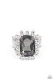 Galactic Glamour - Silver Ring - Paparazzi Accessories Ring Bedazzle Me Pretty Mobile Fashion Boutique