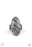 Galactic Glitz - Black Ring - Paparazzi Accessories Ring Bedazzle Me Pretty Mobile Fashion Boutique