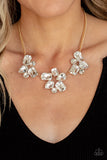 Galactic Goddess - Gold Necklace - Paparazzi Accessories Necklace Bedazzle Me Pretty Mobile Fashion Boutique