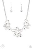 Galactic Goddess - White Necklace - Paparazzi Accessories Necklace Bedazzle Me Pretty Mobile Fashion Boutique