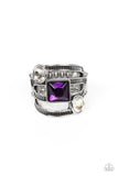 Galactic Governess - Purple Ring - Paparazzi Accessories Ring Bedazzle Me Pretty Mobile Fashion Boutique