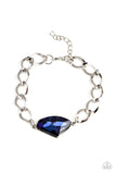 Galactic Grunge - Blue Bracelet - Paparazzi Accessories Bracelet Bedazzle Me Pretty Mobile Fashion Boutique