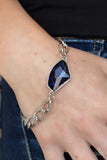 Galactic Grunge - Blue Bracelet - Paparazzi Accessories Bracelet Bedazzle Me Pretty Mobile Fashion Boutique