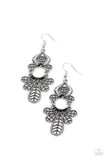 Galapagos Gala - Black Earrings - Paparazzi Accessories Earrings Bedazzle Me Pretty Mobile Fashion Boutique