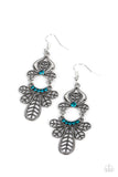 Galapagos Gala - Blue Earrings - Paparazzi Accessories Earrings Bedazzle Me Pretty Mobile Fashion Boutique