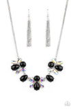 Galaxy Gallery - Black Necklace - Paparazzi Accessories Necklace Bedazzle Me Pretty Mobile Fashion Boutique