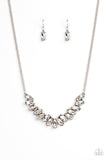 Galaxy Game-Changer - White Necklace - Paparazzi Accessories Necklace Bedazzle Me Pretty Mobile Fashion Boutique
