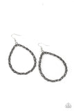 Galaxy Gardens - Silver Earrings - Paparazzi Accessories Earrings Bedazzle Me Pretty Mobile Fashion Boutique